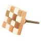 Square Checkerboard Wooden Resin Cabinet Knobs